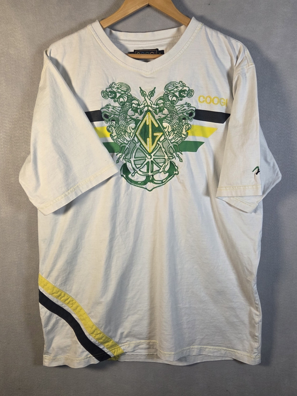 vintage COOGI white short sleeve t-shirt (S601)